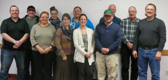 2014 Volunteer Committee:  (from left to right) Chris Wilkie, Kim Coulter, Lisa Billing, Della Spencer, John Kirkham, Nina McMeekin, Doug Court, Earl Anderson, Ron Knight and Pier Donnini.  Absent:  Rachelle MacKenzie, Terry Ford, Connie Barker and Kaitlyn Shular