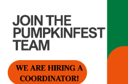 Career Opportunity as part of the Pumpkinfest Team
